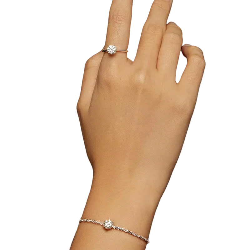 Round Moissanite Bracelet