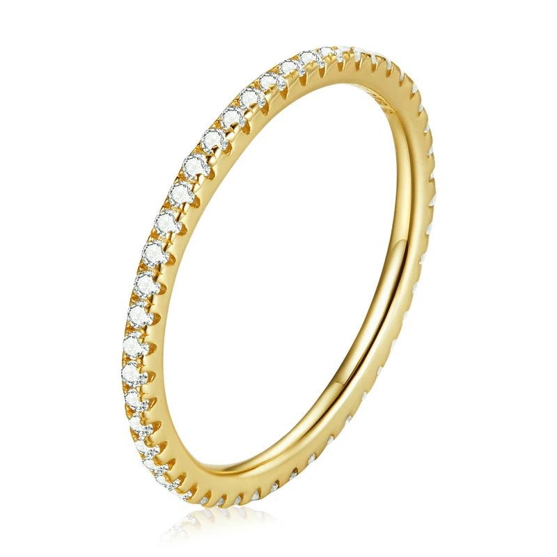 CZ Gold Eternity Band