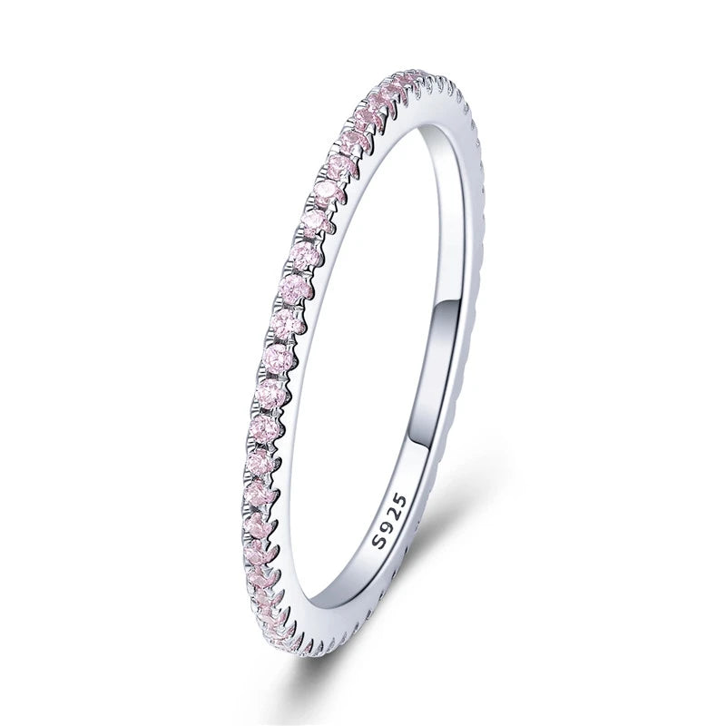 CZ Pink Eternity Band