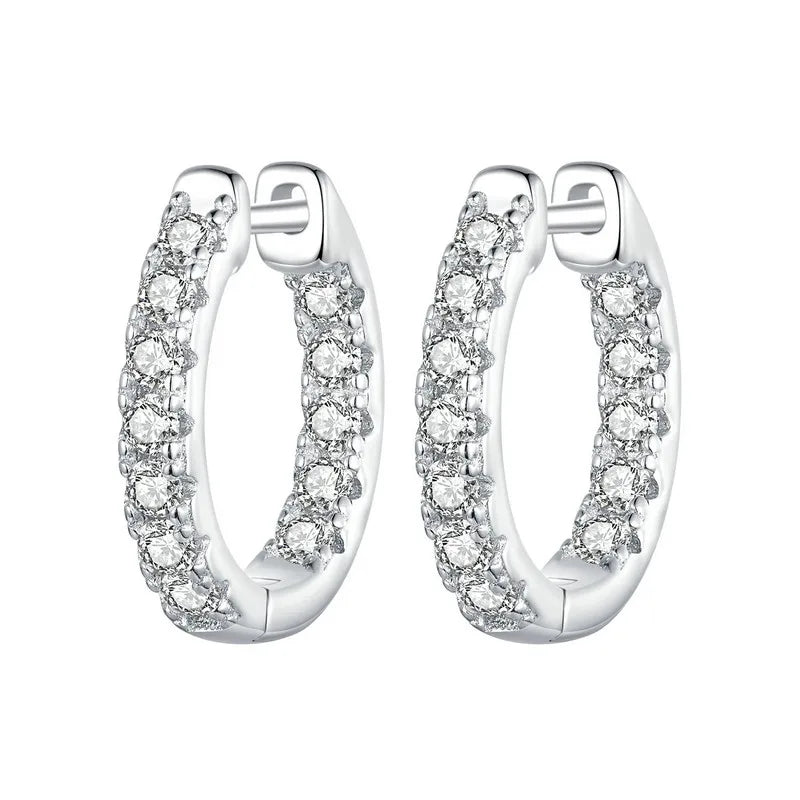 Moissanite Hoops (13mm)