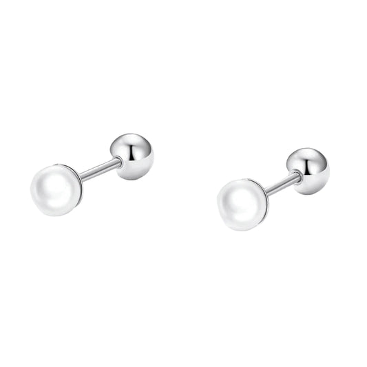 925 Sterling Silver Pearl Studs