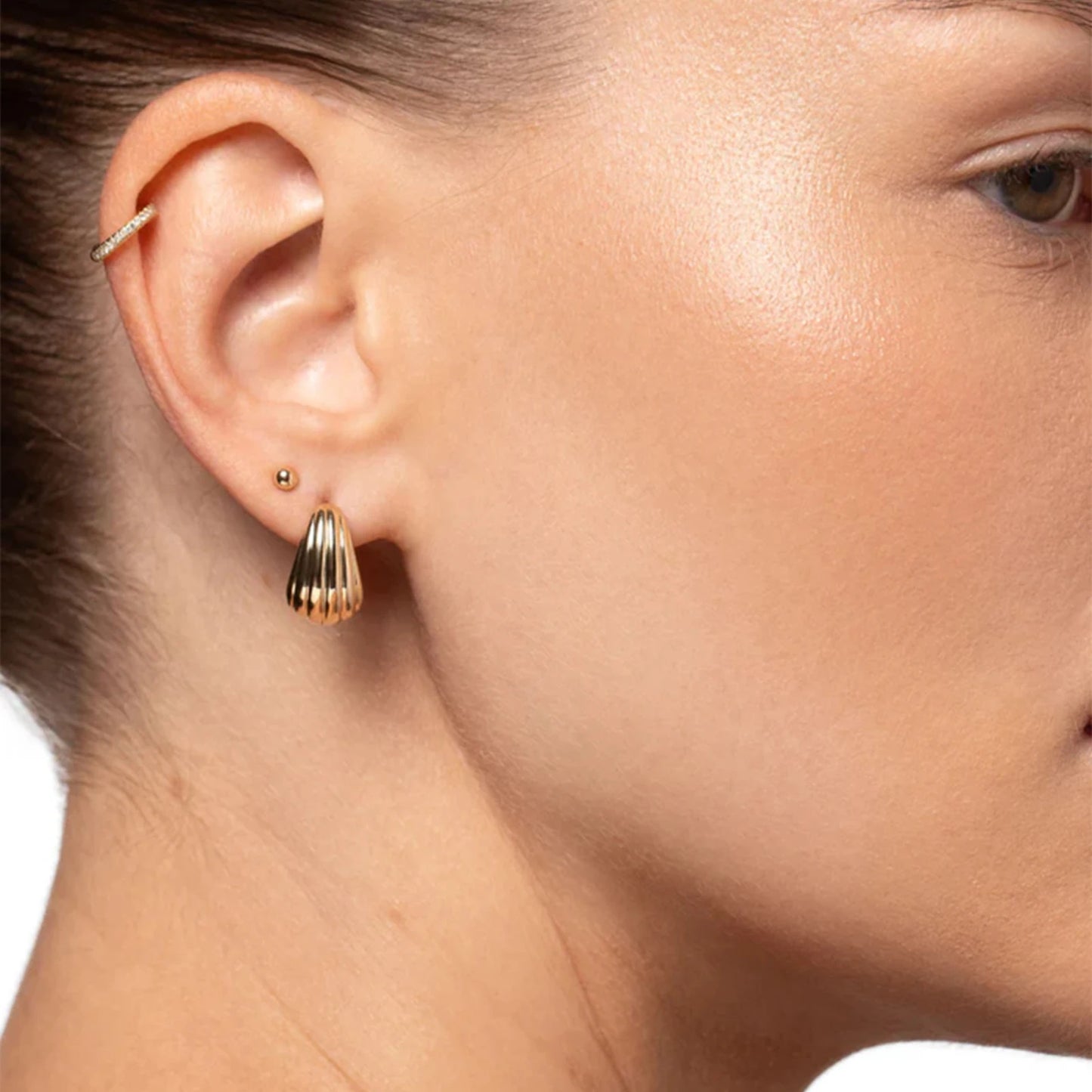 Croissant earrings, medium - Brin Store