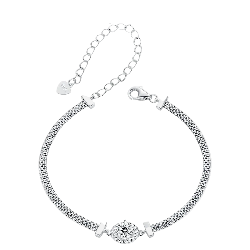 Moissanite Weaved Bracelet
