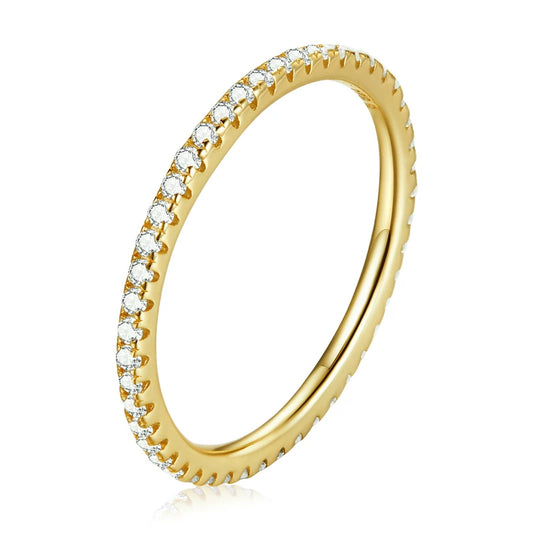 CZ Gold Eternity Band