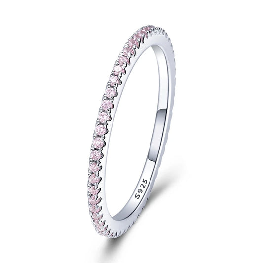 CZ Pink Eternity Band