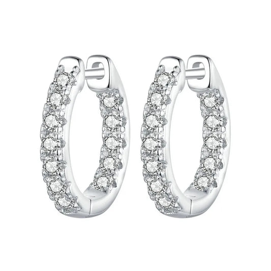 Moissanite Hoops (13mm)