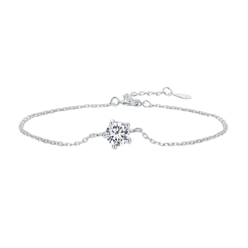 Round Moissanite Bracelet