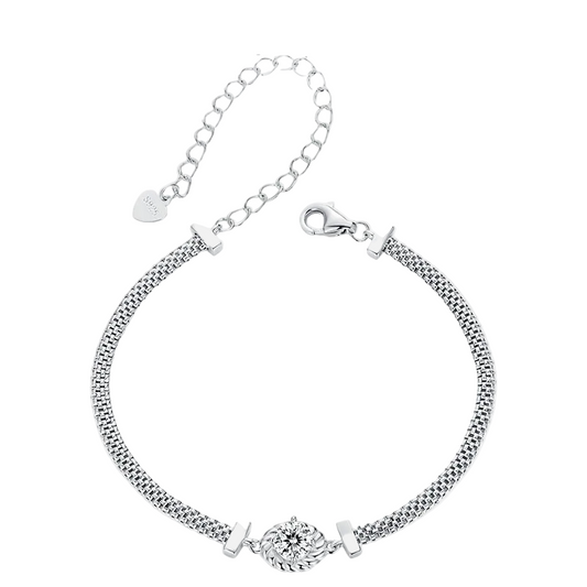 Moissanite Weaved Bracelet